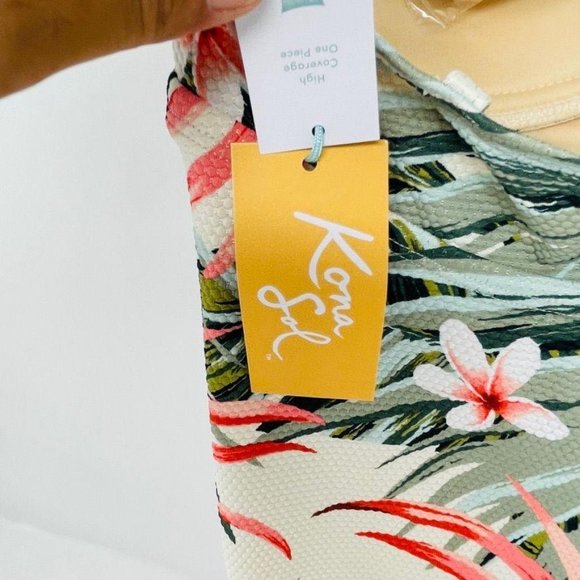 Kona Sol Women's Pique Bandeau Classic One Piece - Picture 6 of 10